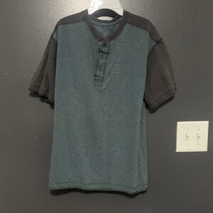 Two-Tone Henley T-Shirt